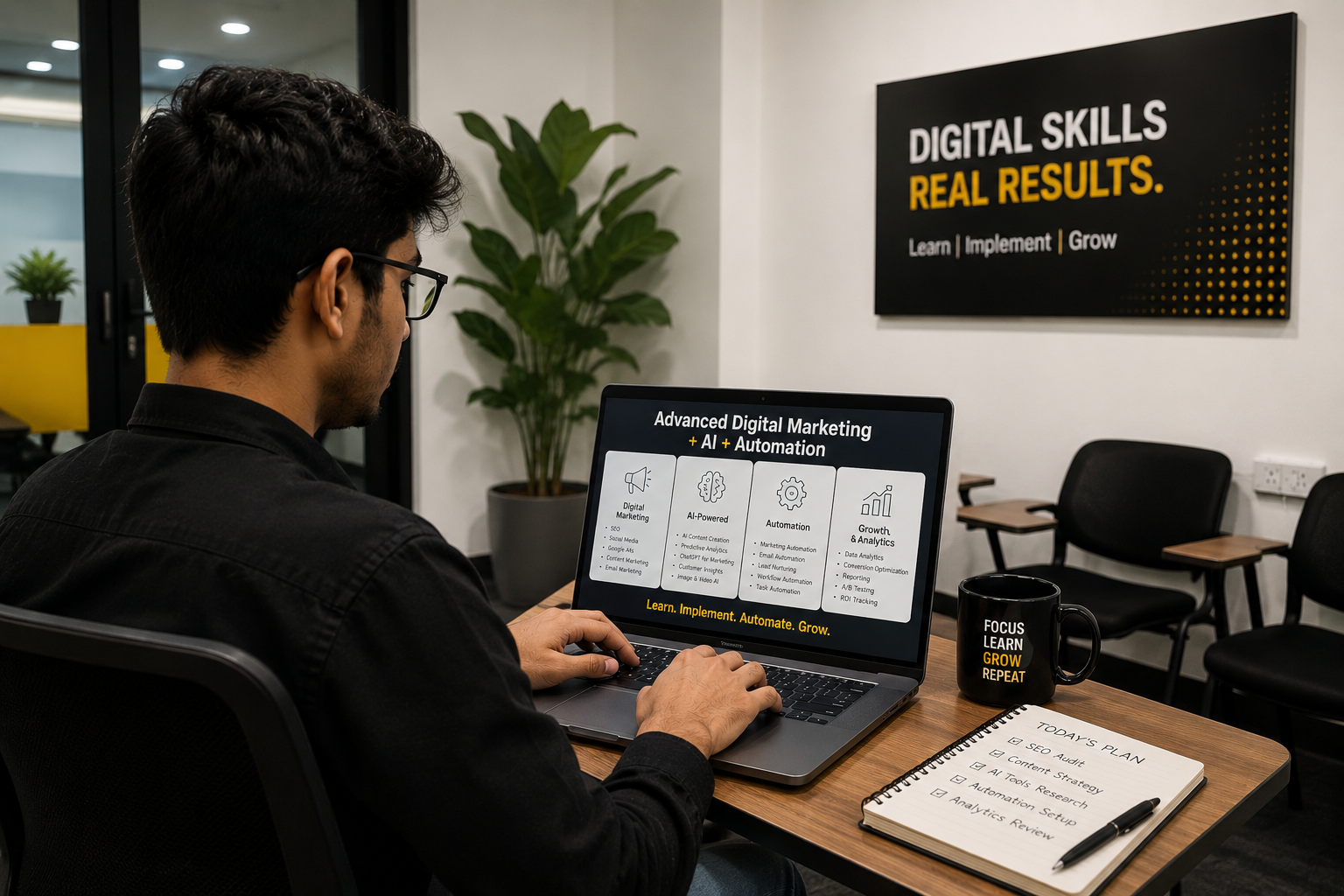 Advanced digital marketing ai automation course in Mumbai | Spidery Web Institute Malad