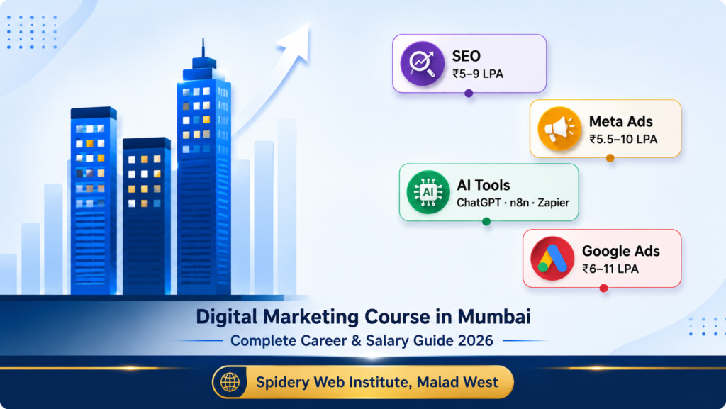 Best digital marketing course in mumbai guide 2026 - Spidery Web Institute